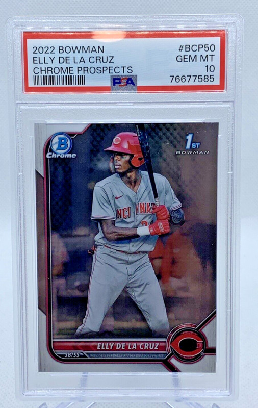 2022 Bowman Chrome Elly De La Cruz #BCP-50 PSA 10 Reds