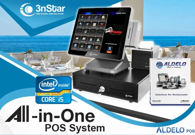Sistema POS All-In-One Aldelo 3nStar Intel Core i5 11ª Geração 8GB RAM 240GB w11 - Imagem 2 de 4