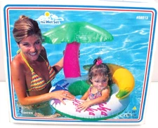 New The Wet Set Intex Inflatable Aloha See Me Sit Pool Float for Kids