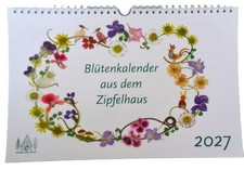 Blütenkalender 2027 Zipfelhaus Christiane Schlüssel Blütenkunst