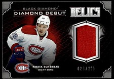 2017-18 Upper Deck Black Diamond Debut Relics Nikita Scherbak /299