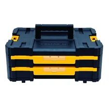 TSTAK IV 7 in. Stackable 18-Compartment Double Shallow Drawer Small Parts & Tool