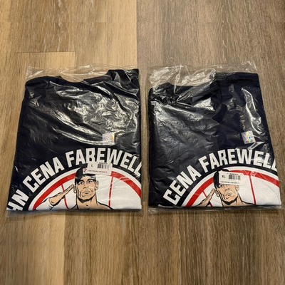 #ad WWE Authentic John Cena New York Yankees Madison Square Garden Final Raw Shirt $109.00