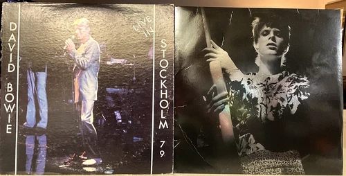 David Bowie 2 LP LOT - Rock 'N' Roll Star! & live in Stolckholm