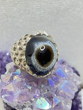 Vantage Antique Islamic Ring sliemany Agate Silver