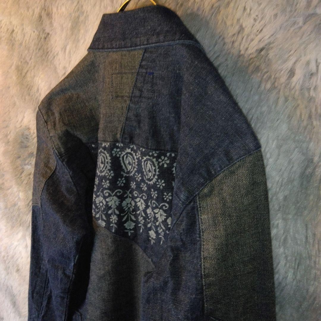 BURBERRY Patchwork denim Short Jacket Blouson Coa… - image 5