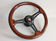 Steering Wheel Wood Black Fits For Fiat 130 All Model Years Wooden Classic Steering Wheel Wood Black Fits For Fiat 130 All Model Years Wooden Classic