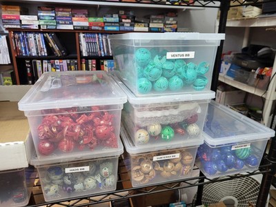 Bakugan Mixed Lot - 3 Figures + 5 Cards (Gate Character Ability) All Operational