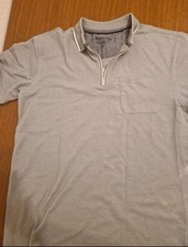Jim Spencer Herren Polo Grau M Kurzarm mit Kr...