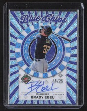 2025 Panini Prospect Edition Blue Chips Auto Brady Ebel Mojo  16/25