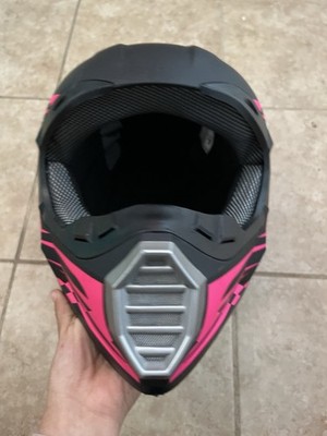 SanQing Motorcycle Motocross Helmet DOT Approved Size L Hot Pink .