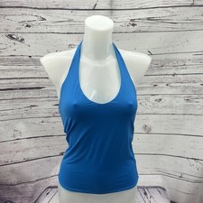 Moontide Sport Cami Reversible Solids Ocean Topaz Blue UK 10 Swimwear Bikini Top