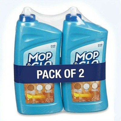 Mop & Glo Multi-Surface Floor Cleaner Polish 32oz (Pack of 2) 64oz Total