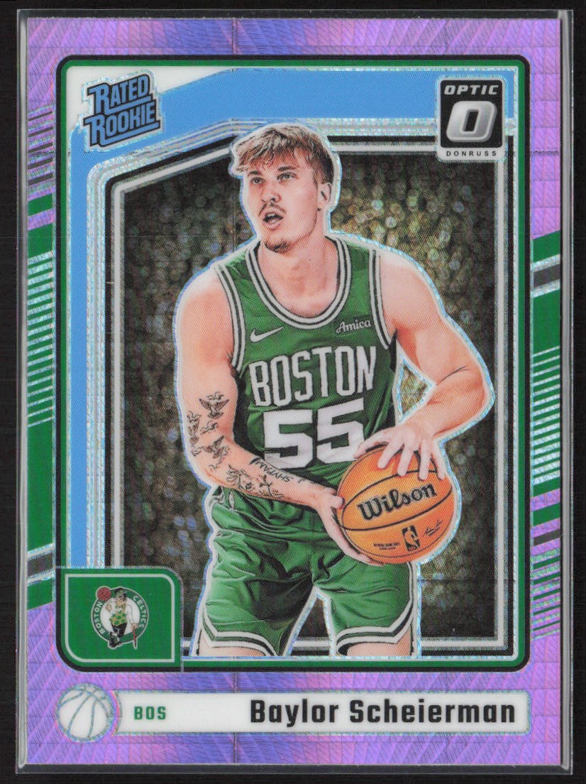 2024-25 Donruss Optic #263 Baylor Scheierman Hyper Pink