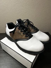 FootJoy GreenJoys Shoes Mens 11M Plastic Spike Golf Cleats Sneakers 45516 White