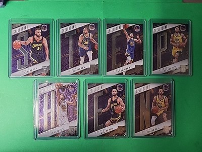 2021-22 ELITE STEPHEN CURRY SPELLBOUND SET Golden State WARRIORS S T E P H E N