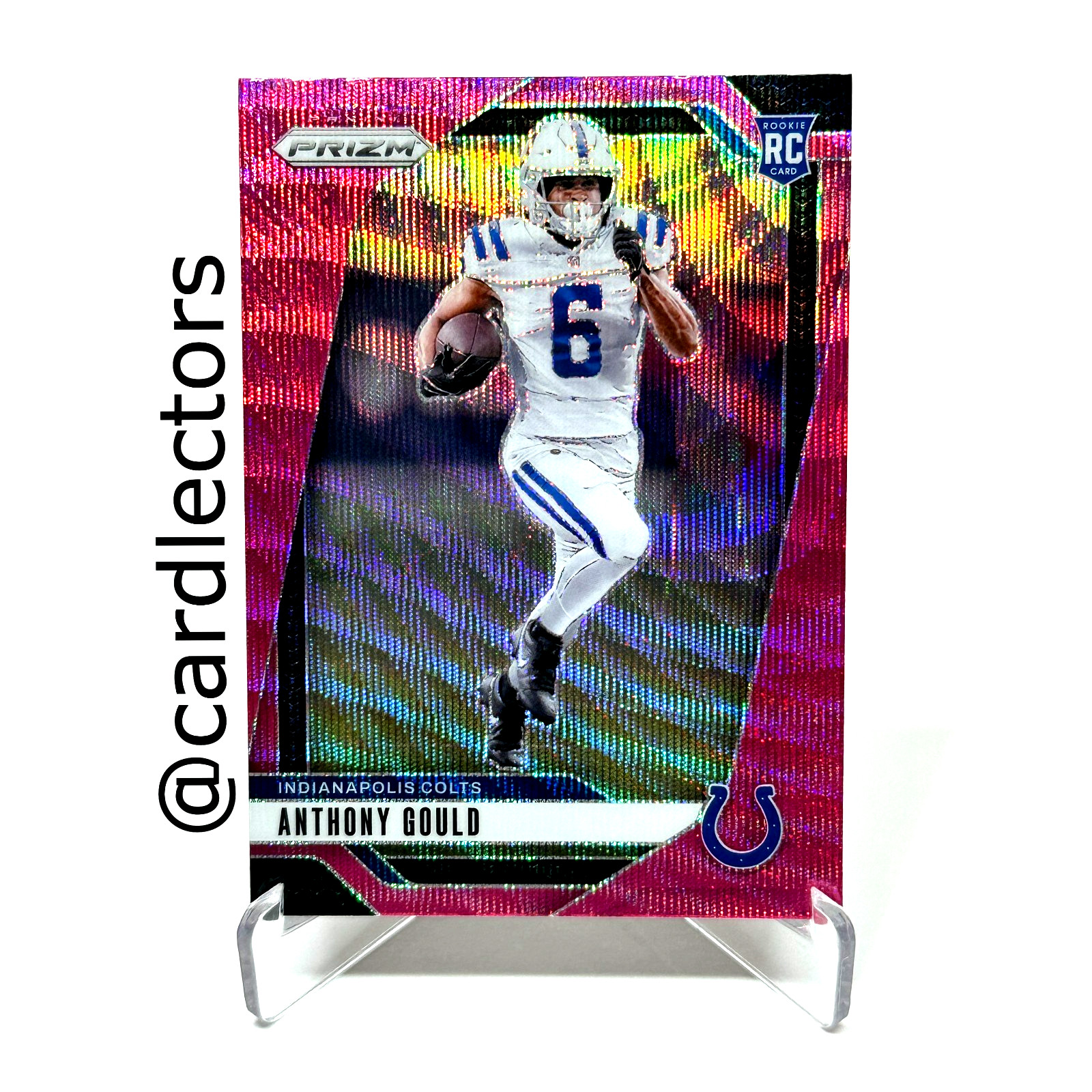 2024 Panini PRIZM Football ANTHONY GOULD #305 RC Pink Wave PRIZM Parallel COLTS