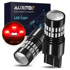 Auxito 7443 7444na 48smd Red Led Turn Signal Brake Tail Stop Light Bulbs 2400lm