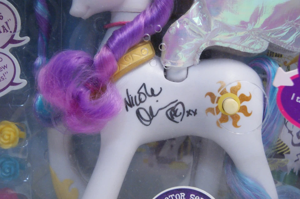 My Little Pony Autographed by Nicole Oliver Talking Celestia Friendship is Magic - Image 2 of 4