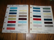 1962 1964 Mercury Ditzler Color Chip Paint Samples - Vintage - 2 Years