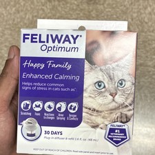 Feliway Optimum Plug-In Diffuser  Refill 1.6 fl oz 48 ml 30 Days
