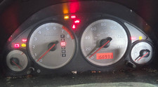 Honda Civic Instrument Cluster Speedometer Silver Gauges Coupe 01 02 166k At Abs