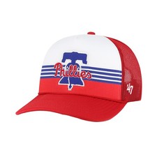 Men's '47 Red Philadelphia Phillies Lift Off Foam Front Mesh Trucker Adjustable
