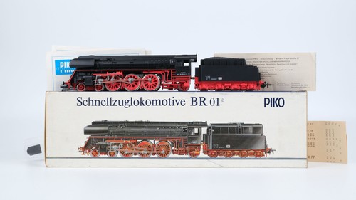 Piko H0 5/6329 Dampflok mit Tender BR 01 1512-1 DR Gleichstrom (Licht defekt) | Zustand: Gebraucht