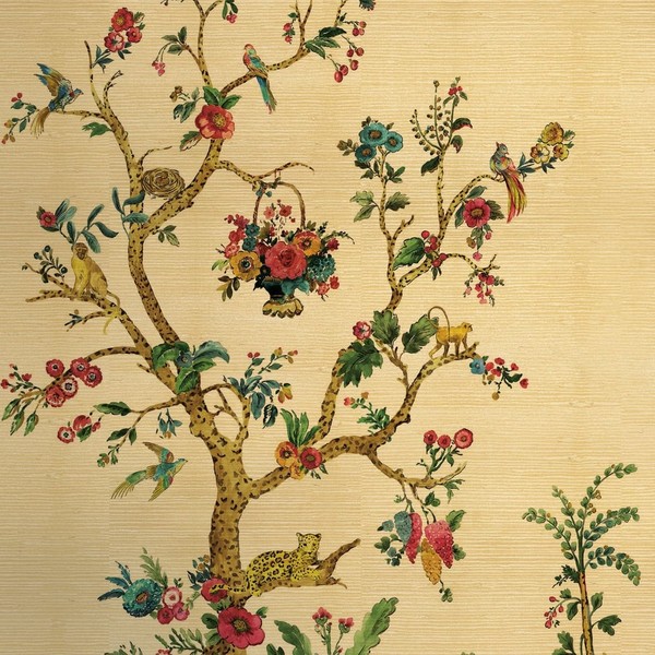 DB33306M - Daisy Bennett Blumenmuster Gold Galerie Tapete Wandkunst-image