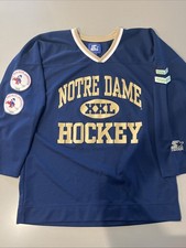 Starter Notre Dame Hockey Jersey M Vintage 1990’s IYHL Patches