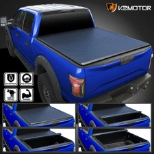 Fits 2015-2024 Ford F150 F-150 5.5FT Truck Bed Soft Vinyl Roll Up Tonneau Cover