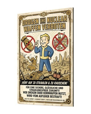 Fallout Leinwand Bild PC Game Farbig Deko Cartoon Pop-Art Gaming Spiel Xbox