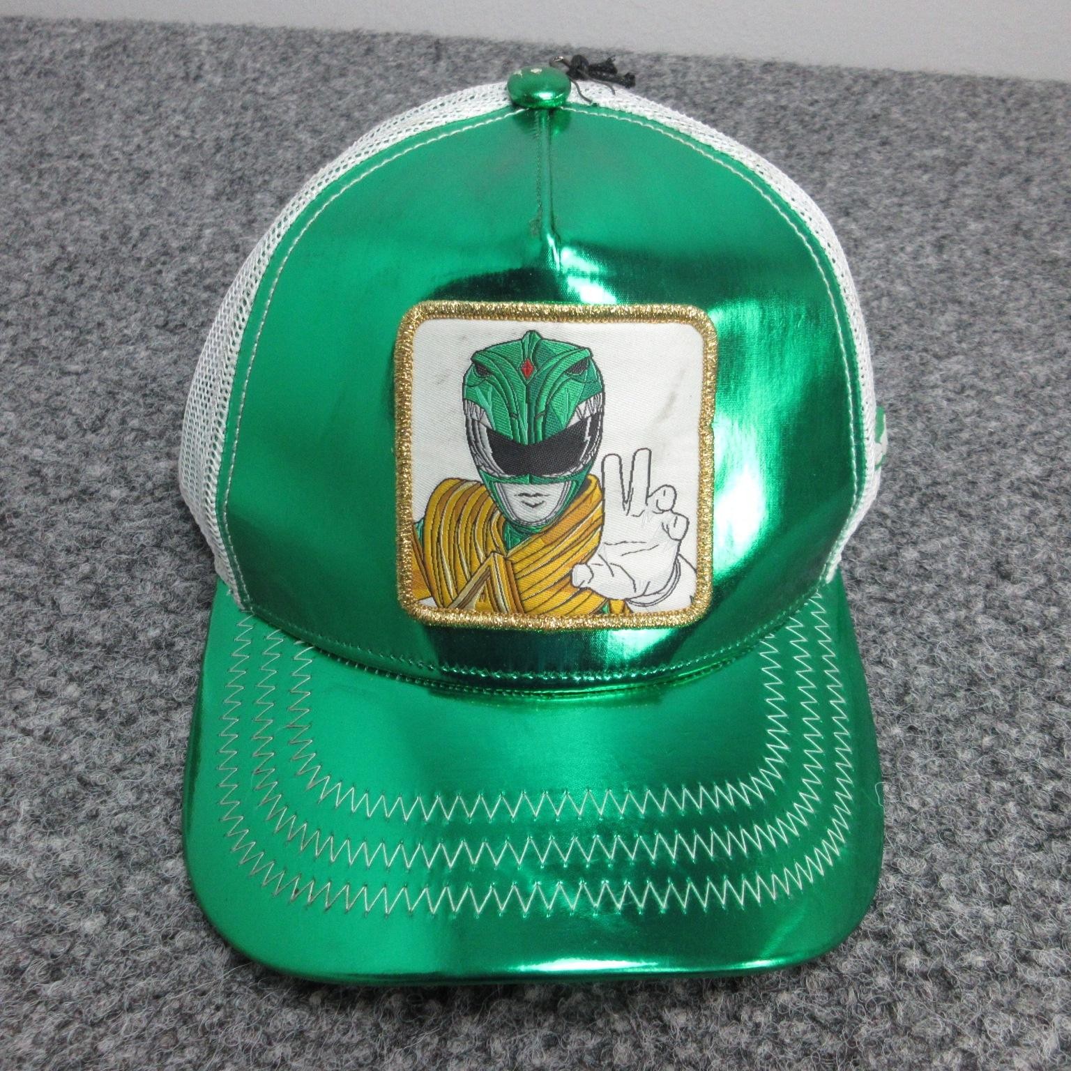 Mighty Morphin Power Rangers Green Ranger Hat Cap Snap Back Mens One Size