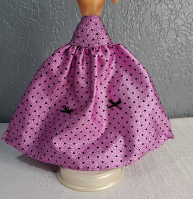 Purple Glitter Black Bows & Dots Super Star  Skirt Fashion Access Dboxed Item