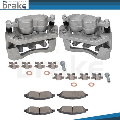 Rear Brake Calipers And  Ceramic Pads L + R For Ford F-350 Super Duty 2008