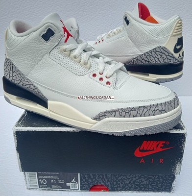 DS Nike Air Jordan 3 Retro White Cement Reimagined DN3707 100 sz US mens 10