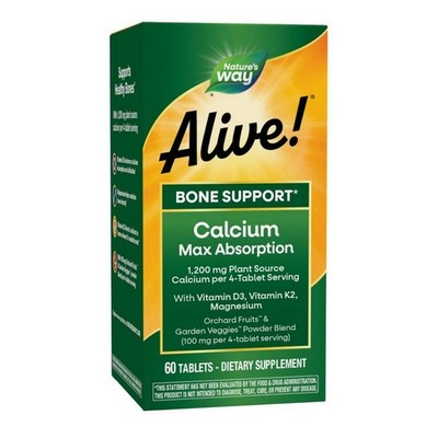 Alive! Calcium Bone Support 60 tabs  by Nature's Way