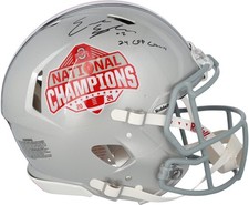 Emeka Egbuka Buckeyes Signed 2024 College National Champ Authentic Helmet w/Insc