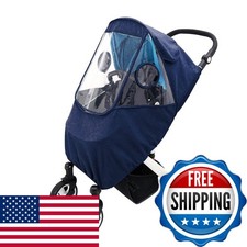 Miracle Baby Stroller Rain Cover Universal Blue Windproof Waterproof