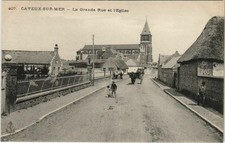 CPA CAYEUX-sur-MER Grande Rue et l'Église (18708)