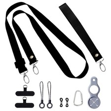 Phone Lanyard 2 Pack, 1 Pcs Adjustable Neck Strap, 1 Pcs Wrist Strap, Univers...