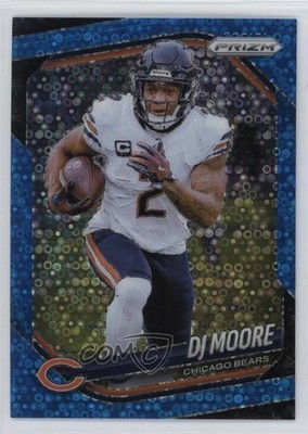2025 Panini Prizm No Huddle Blue Prizm 74/125 DJ Moore #92 1f60