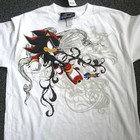 Sonic X Shadow White Tribal UNISEX TEE S-5XL