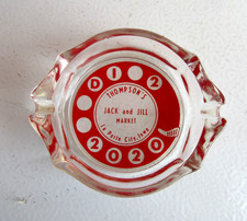 Vintage 1950's Thompsons Jack and Jill Market  Ashtray | Advertising Ashtray
