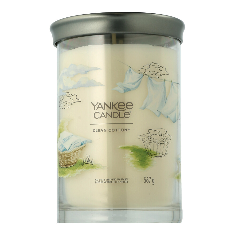 Фирменная свеча Yankee Candle - Чистый хлопок, 567 г