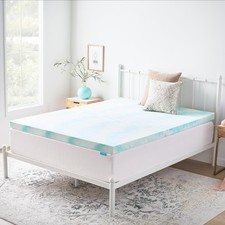 Linenspa 3 Inch Gel Swirl Memory Foam Mattress Topper 1272UUP1