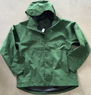 TOMMY HILFIGER MENS Waterproof JACKET Sz Large GREEN NWT Rain Windbreaker $239