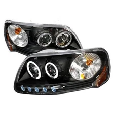 Spec-D Tuning 2LHP-F150971PCJM-KS Halo Projector Headlights for 97 to 03 Ford...