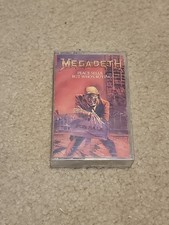 MEGADETH PEACE SELLS VINTAGE CASSETTE TAPE HEAVY METAL DAVE MUSTAINE 1986 