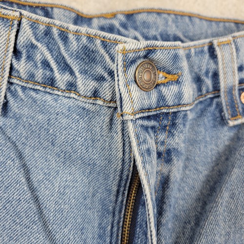 Levis 551 Jeans Womens 10 Blue Relaxed Tapered Baggy Pants Mom 90s USA Vintage - Picture 11 of 15